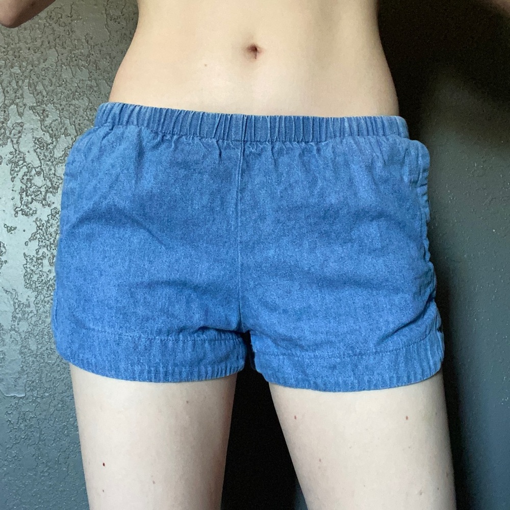 Brandy Melville light wash denim shorts